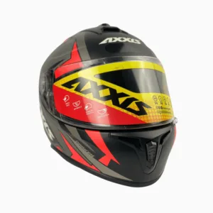 capacete axxis draken vector matt black/grey/red