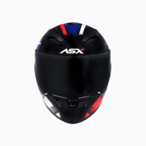 capacete asx city start preto / vermelho/ azul 60