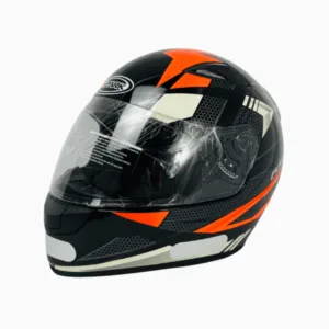 capacete ebf spark flash preto/laranja