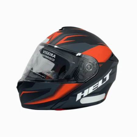 capacete helt new hippo wakanda preto/laranja