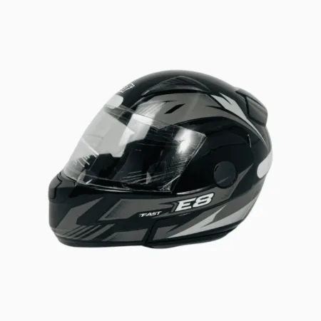 capacete ebf new e08 fast preto/prata