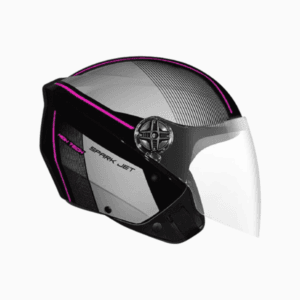 capacete ebf spark jet dragon preto fosco/vermelho