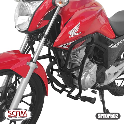 protetor motor carenagem – titan/fan 150/160 2014 2024 scam